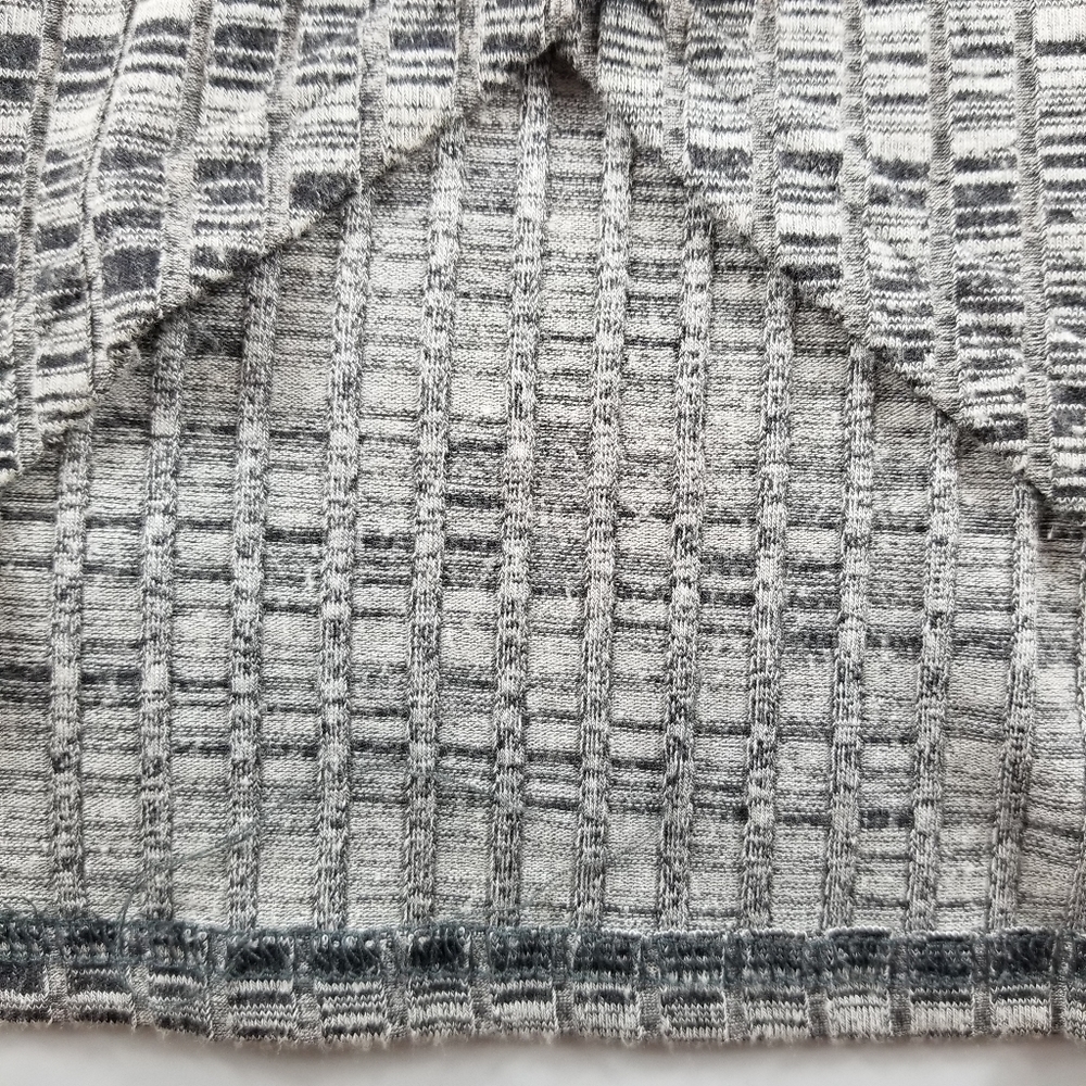 Silence + Noise Ribbed Bodycon Dress in Grey, M - Picture 7 of 10